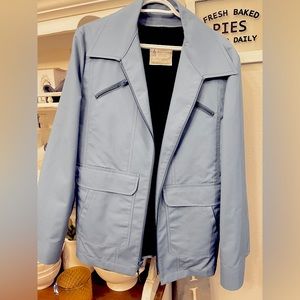 Dusty Blue Vintage London Fog Coat Jacket